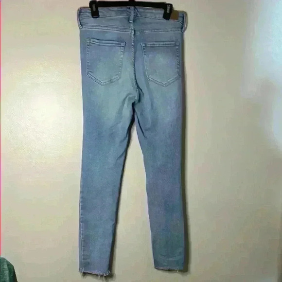 Aeropostale Light Blue Distressed High Rise Jeggings Women Size 4 - Picture 2 of 6